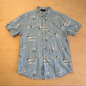 Cotton On Vintage Style Blue Shirt Mens M